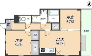 ミリオン志紀の物件間取画像